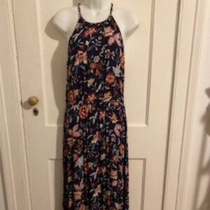 Old Navy Floral Maxi Dress with Elastic Waist,  Size S